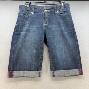 Banana Republic Women's Denim Cuffed Bermuda Shorts Size 4